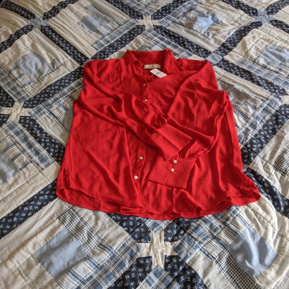 NWT Ann Taylor Loft Women's Blouse, L